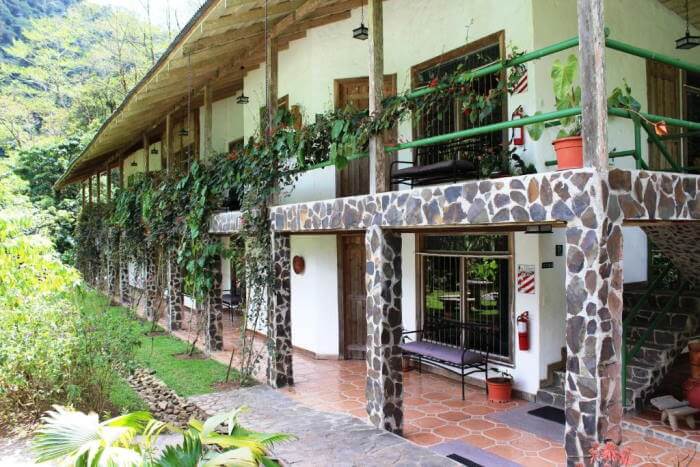 Front of Bosque de Paz hotel