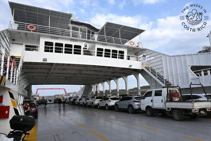Taking car on ferry