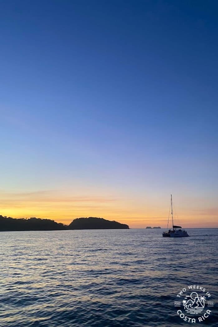 orange sunset on the ocean