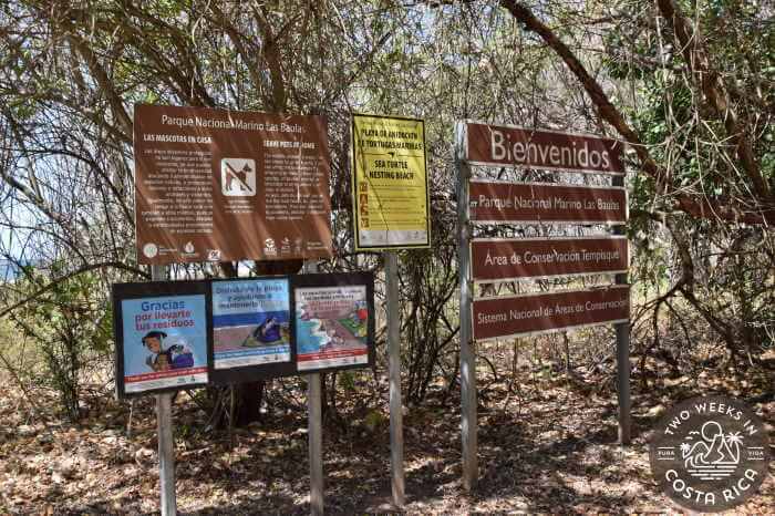 Las Baulas Park Entrance Sign