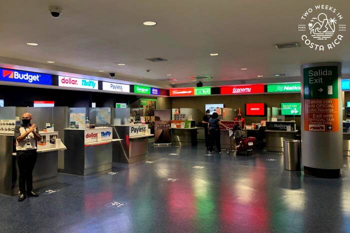 Rental Car Agency Desks SJO Airport