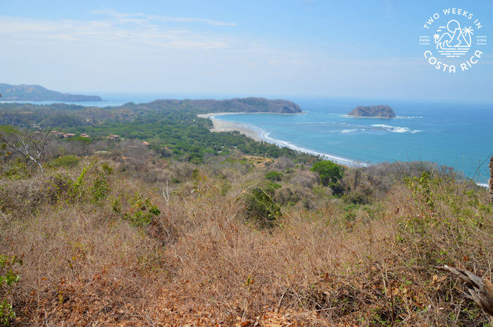 Ocean view from top of hill at Samara Trails