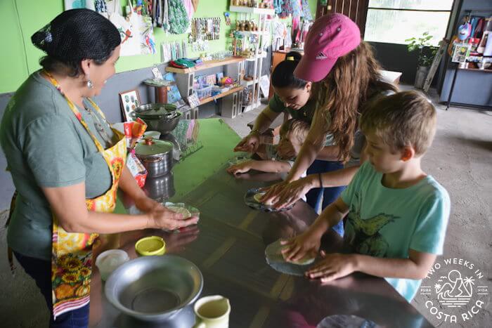 Making tortillas